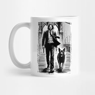 John Wick-Bridge-Vintage-Retro Mug